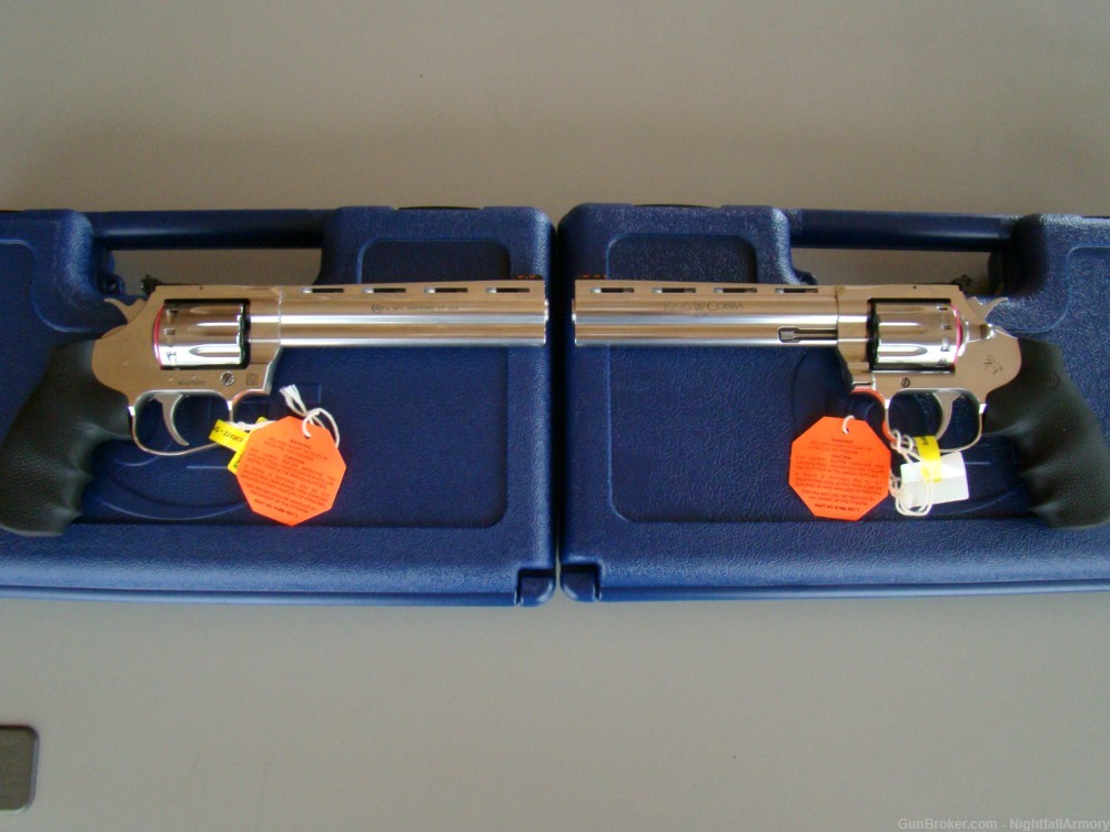 Pair of Colt King Cobra Target .22LR 6" Revolvers SS 22 Consecutive #'s WOW-img-0
