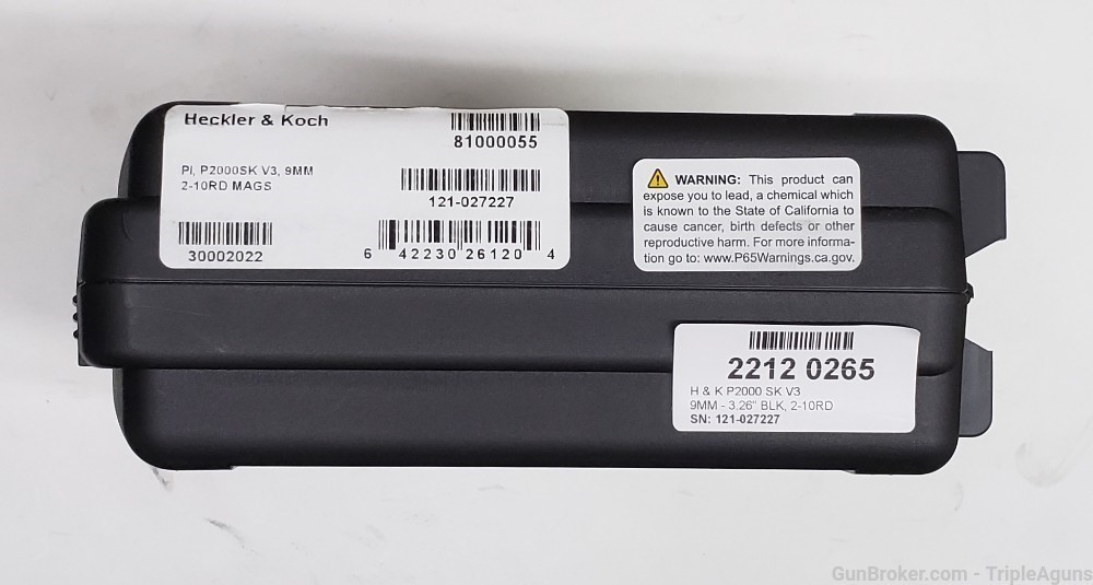 Heckler & Koch H&K P2000SK 9mm 10rd CA LEGAL 81000055-img-20