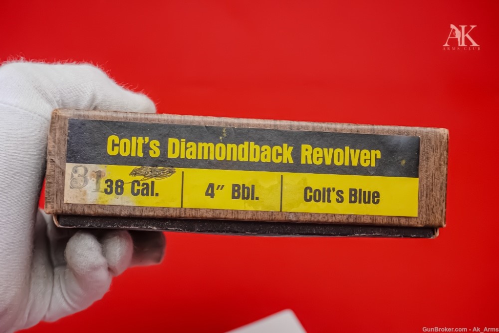 Stunning 1972 Colt Diamondback 4" .38 Special *ORIGINAL BOX & PAPERS*-img-20
