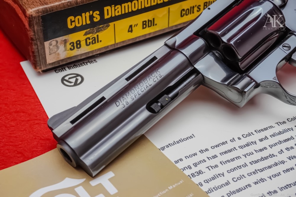 Stunning 1972 Colt Diamondback 4" .38 Special *ORIGINAL BOX & PAPERS*-img-1