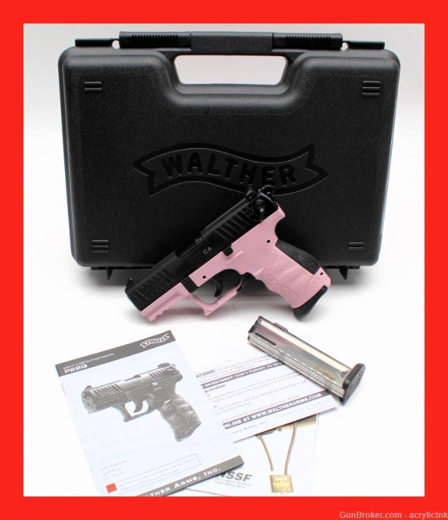 Walther P22 CA Legal 22lr Pink Champagne FREE SHIPPING WITH BUY IT NOW!!-img-0