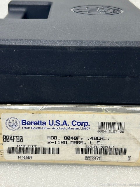 Beretta 8040F 40S&W 8040-F Cougar 40 S&W Wood Grips Rare smaller 96 96F -img-33