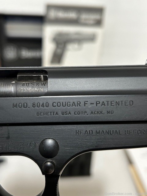 Beretta 8040F 40S&W 8040-F Cougar 40 S&W Wood Grips Rare smaller 96 96F -img-14