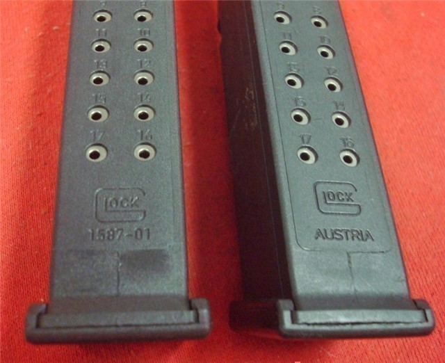 2 Glock Factory Original Model 17 DropFree New 17rd 9mm magazine s-img-0