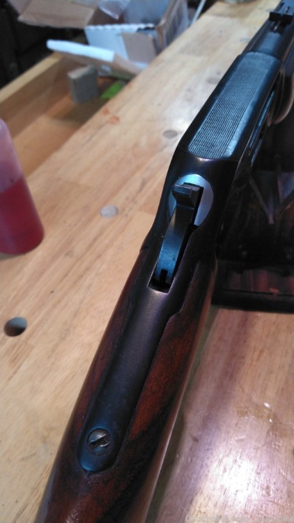 336 Marlin lever action rifle. JM stamped. .32 Special cal.-img-7