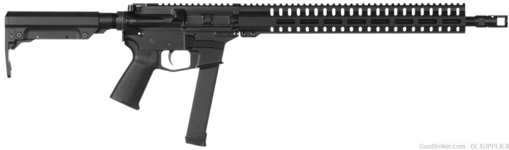 CMMG RESOLUTE 200 SERIES MKGS BLACK CERAKOTE M-LOK HANDGUARD 16" BBL 9MM-img-0