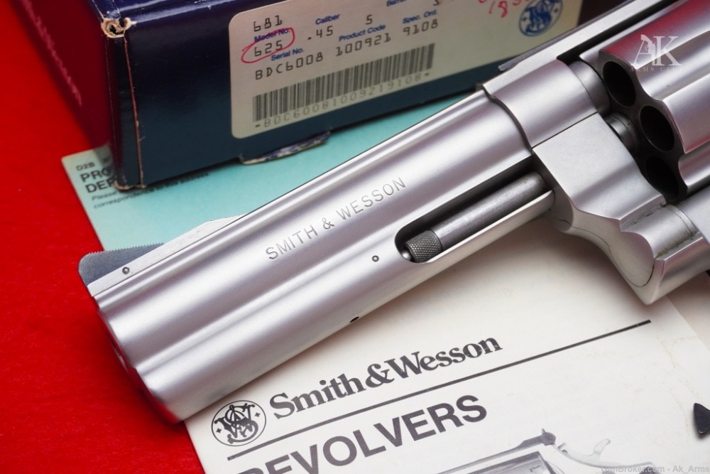 RARE Smith & Wesson 625-2 Stainless 45ACP 5" ANIB Collector!-img-1