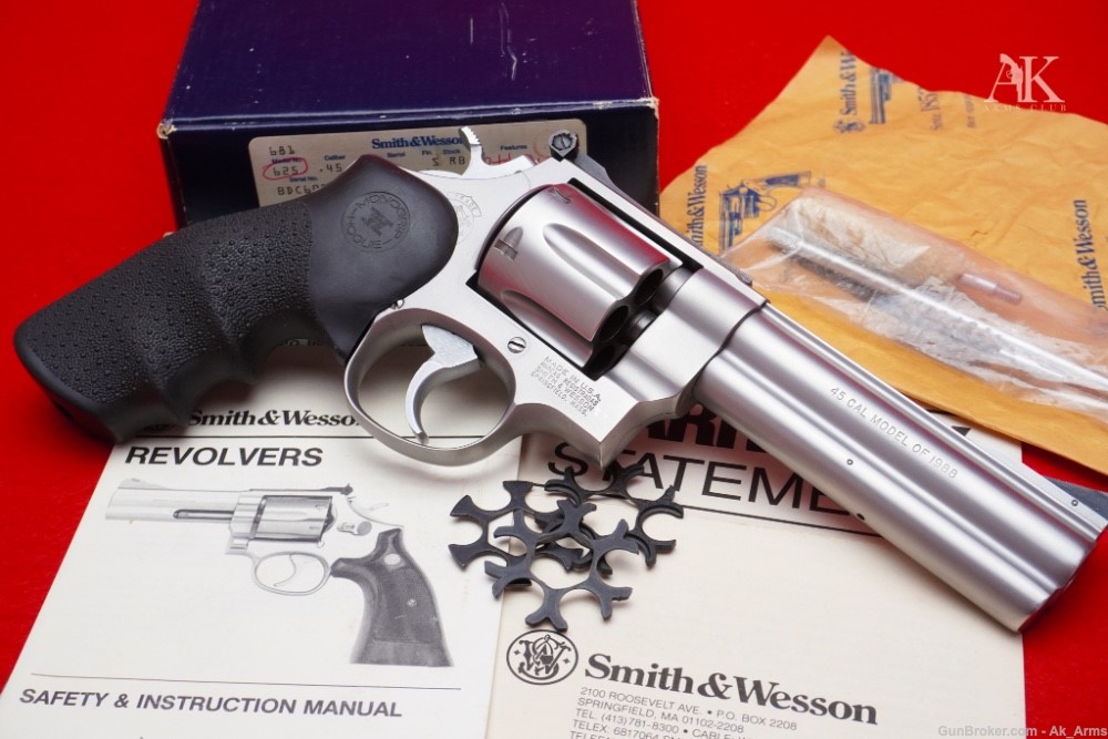 RARE Smith & Wesson 625-2 Stainless 45ACP 5" ANIB Collector!-img-4