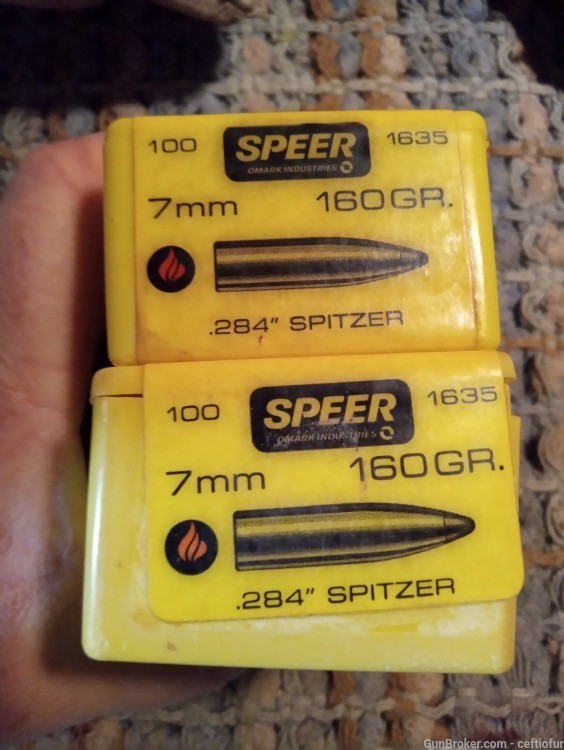 Speer 7mm 284 bullets, 200 pieces of 160 gr.-img-1