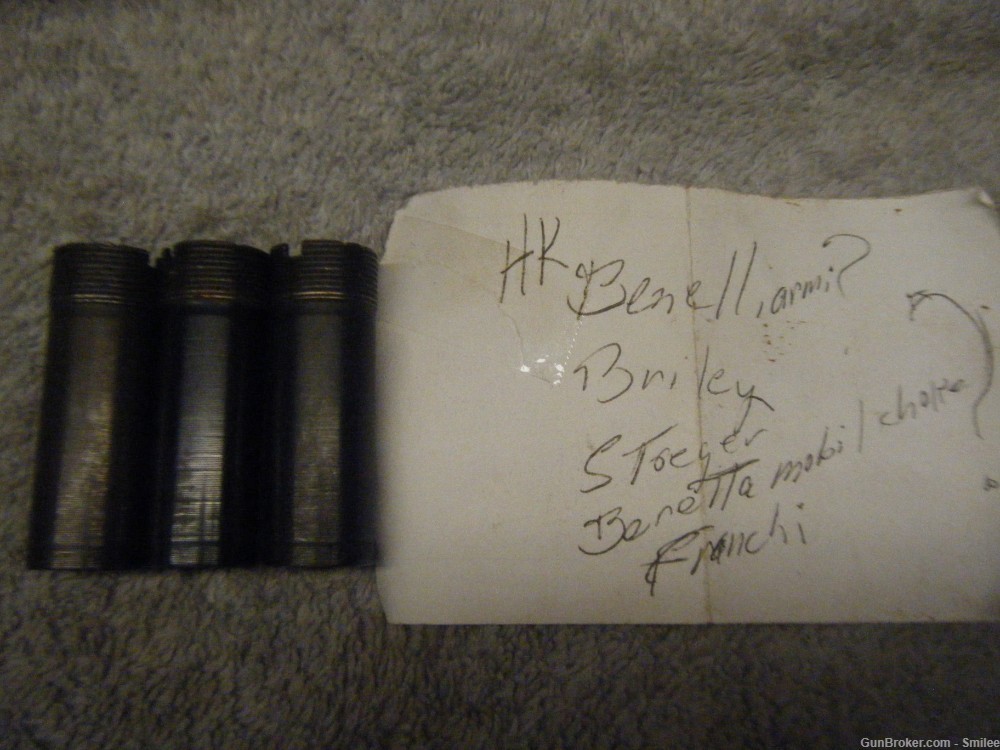 Lot of 3 12 gauge choke tubes - Benelli Armi Briley stoeger Franchi Beretta-img-0