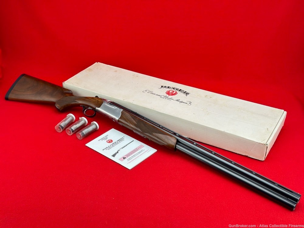 Nice 1996 Ruger Red Label O/U Shotgun 12 GA 28" - Original Box & Chokes-img-12