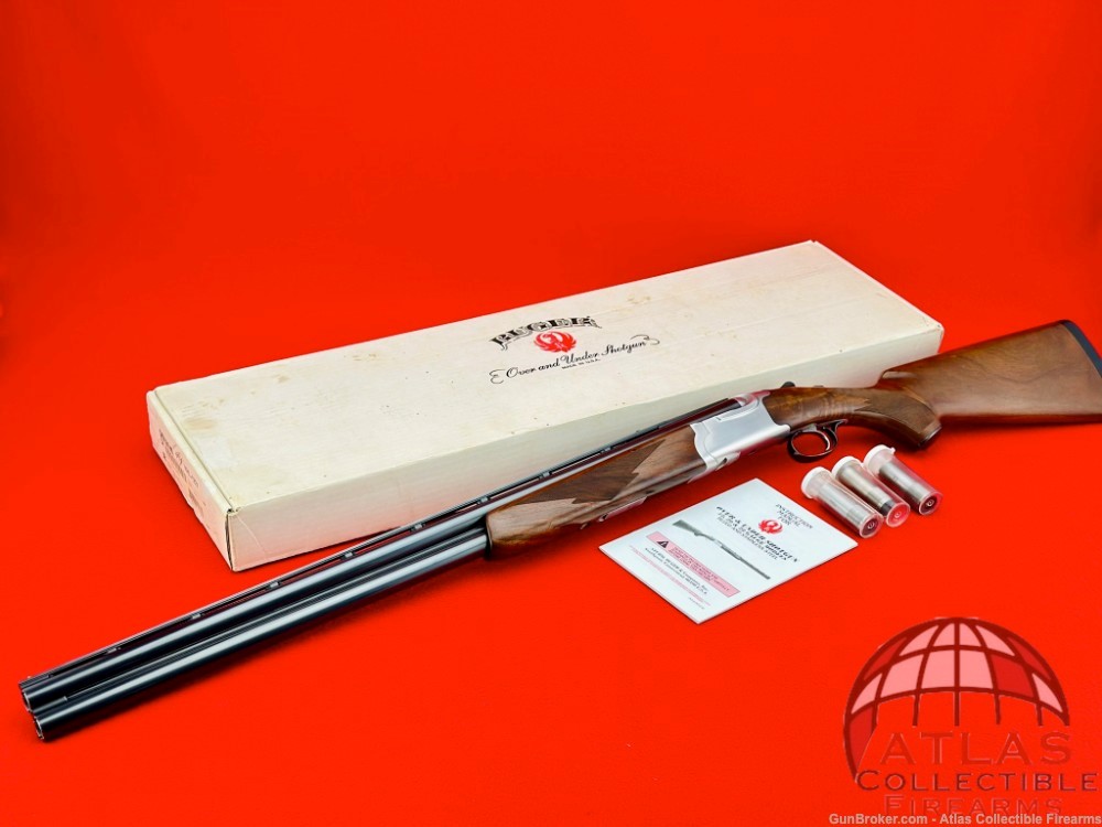 Nice 1996 Ruger Red Label O/U Shotgun 12 GA 28" - Original Box & Chokes-img-0