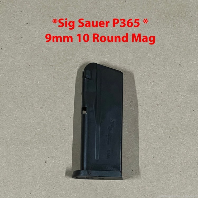 * NEW Sig Sauer P365 Pistol Magazine Micro Compact 9mm 10 Round Capacity *-img-0