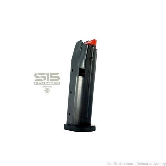 Shield Arms S15 Gen 3 Magazine, 15rd, Black Nitride, For Glock 43X/48-img-0
