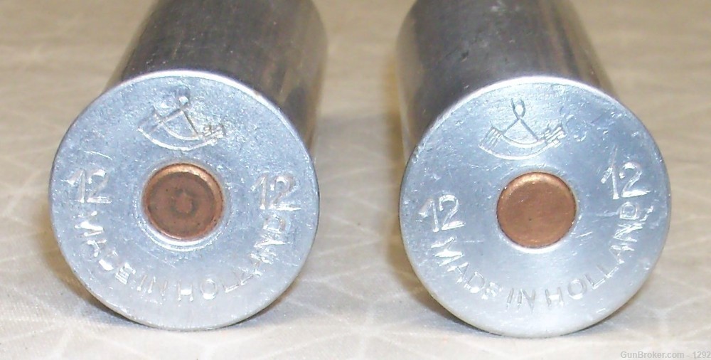 Aluminum case loaded shotgun shells made in Holland X 2-img-1