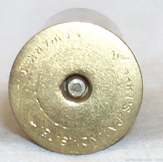 Harts patent brass 12 gauge shotgun shell-img-0