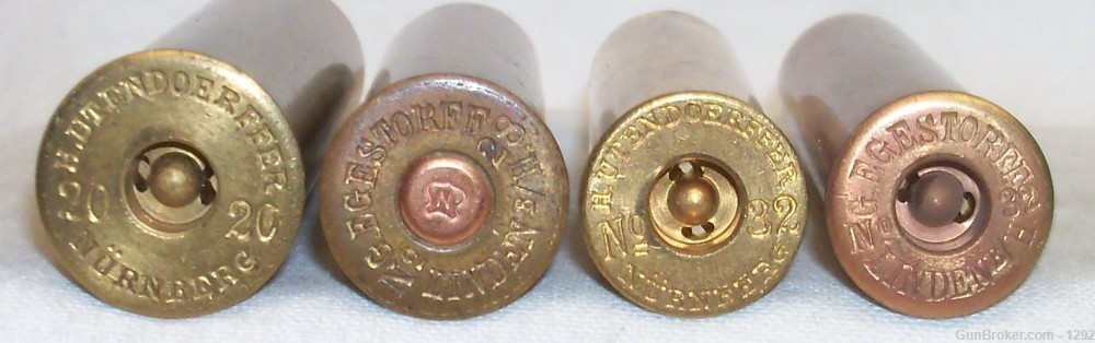 German brass shotgun shells X 4-img-1