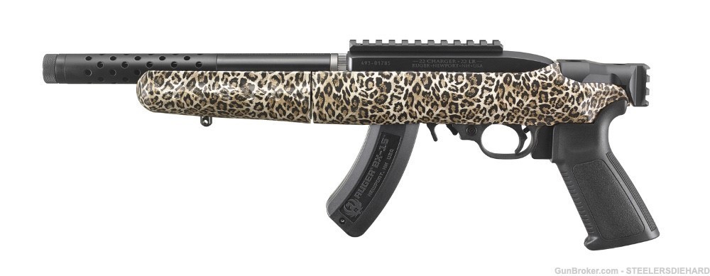 RUGER CHARGER LITE TAKEDOWN LIMITED LEOPARD CAMO .22 15RDS THREADED NIB-img-4