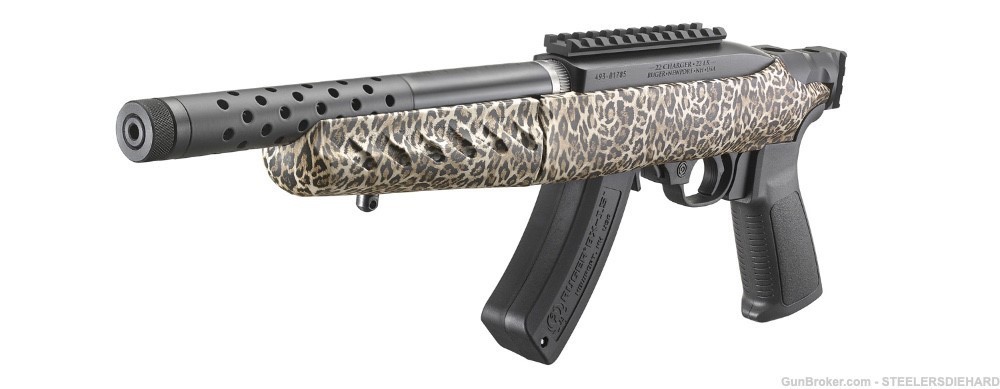 RUGER CHARGER LITE TAKEDOWN LIMITED LEOPARD CAMO .22 15RDS THREADED NIB-img-3