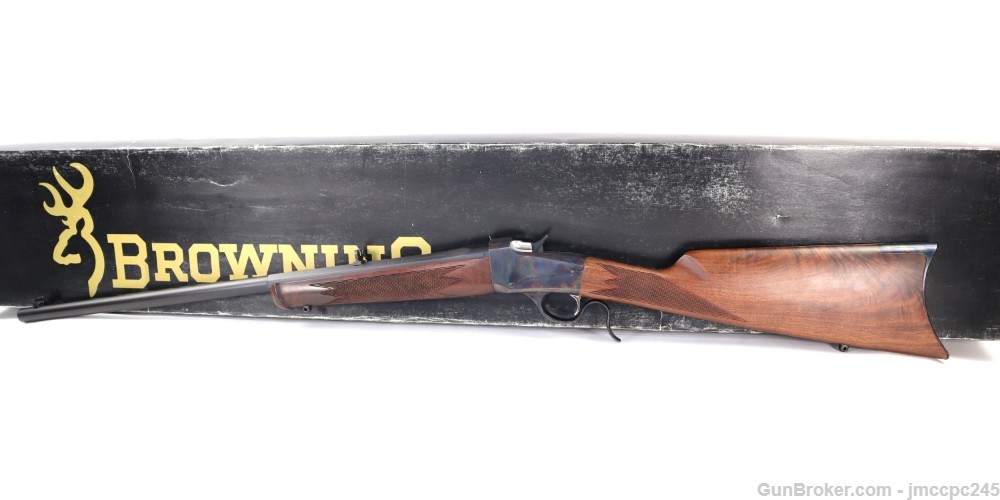 Rare Very Nice Browning 1885 .45 Colt Single Shot Rifle W/ Box W/ 24" BBL -img-0