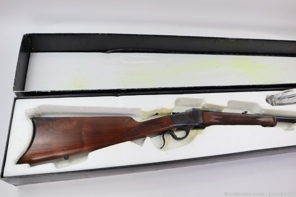 Rare Very Nice Browning 1885 .45 Colt Single Shot Rifle W/ Box W/ 24" BBL -img-4