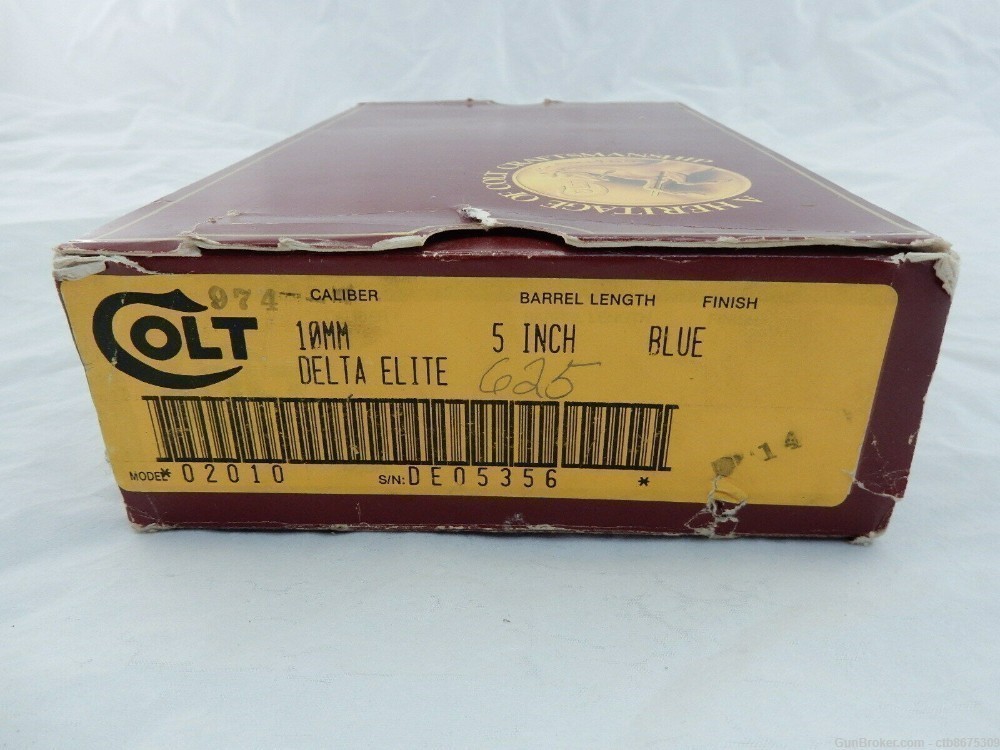 Colt 1911 Delta Elite 10mm Original Box & Insert-img-0
