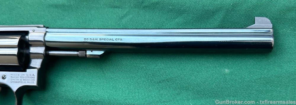 S&W 14-4 K-38 Target Masterpiece .38 SPL, 8” Pinned Barrel, Made in 1980-img-8