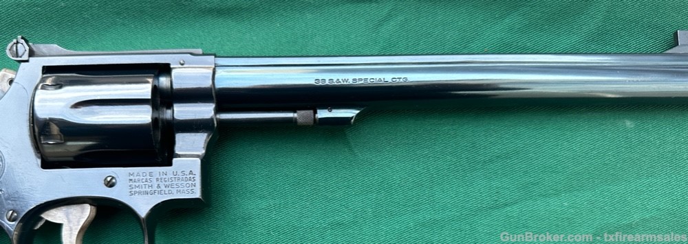 S&W 14-4 K-38 Target Masterpiece .38 SPL, 8” Pinned Barrel, Made in 1980-img-6