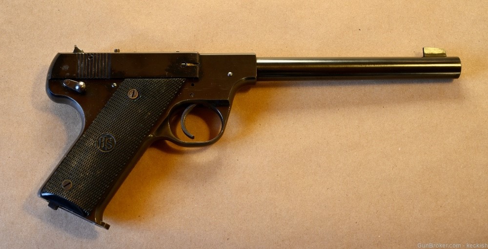 High Standard Model B .22LR with 6 3/4" barrel, excellent condition-img-0
