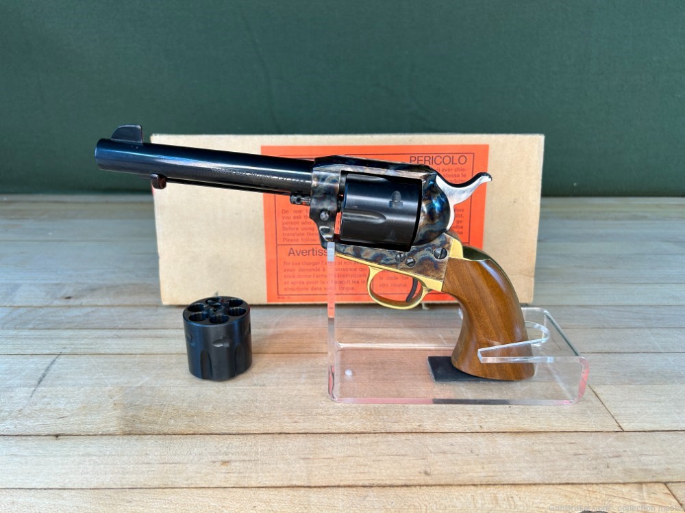 Jager Italy Model 1873 Dakota .45 Colt Revolver 5.5" LNIB Combo 2 Cylinder -img-0