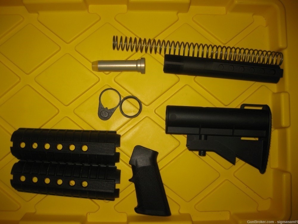 AR15 Retro CAR15 Carbine XM77 Stock Grip Handguard Buffer Tube Kit,Two Sets-img-0