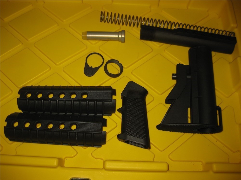 AR15 Retro CAR15 Carbine XM77 Stock Grip Handguard Buffer Tube Kit,Two Sets-img-1