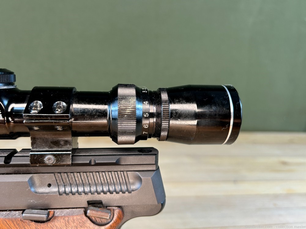 Browning Buck Mark Semi Auto Pistol .22 LR 10" Brl Used W/ Scope & 1 Mag -img-13
