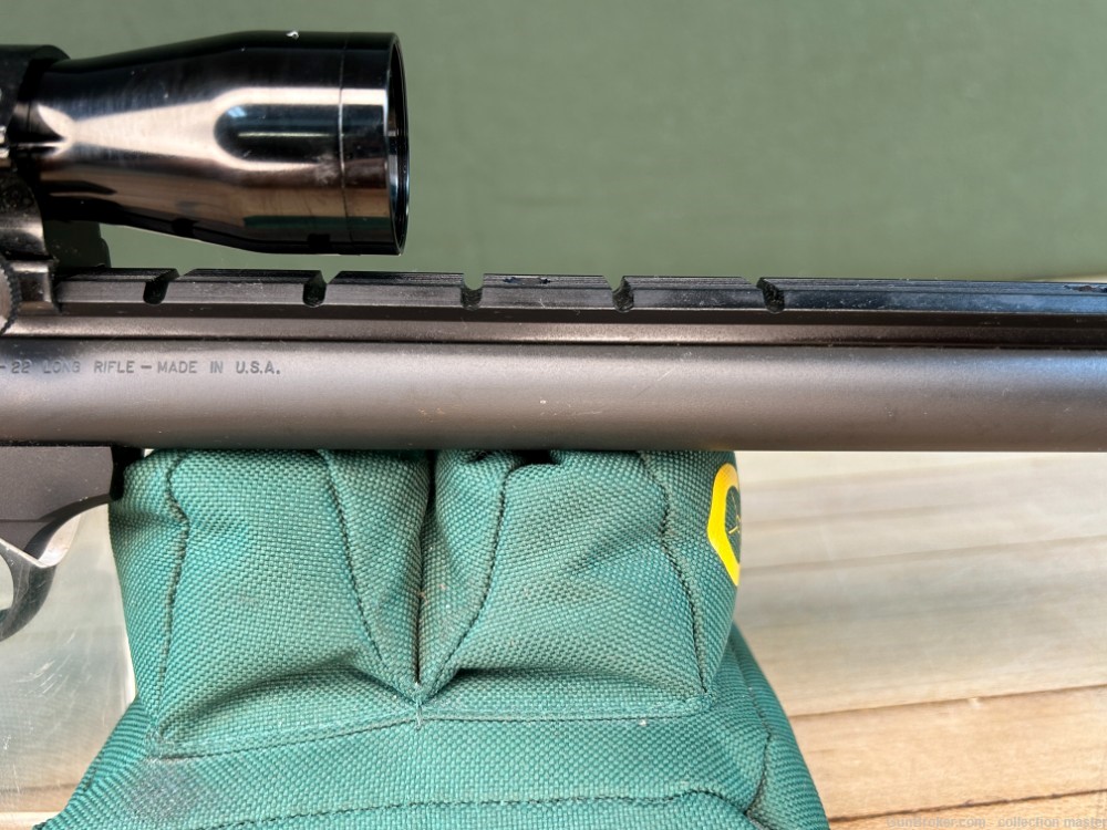 Browning Buck Mark Semi Auto Pistol .22 LR 10" Brl Used W/ Scope & 1 Mag -img-18