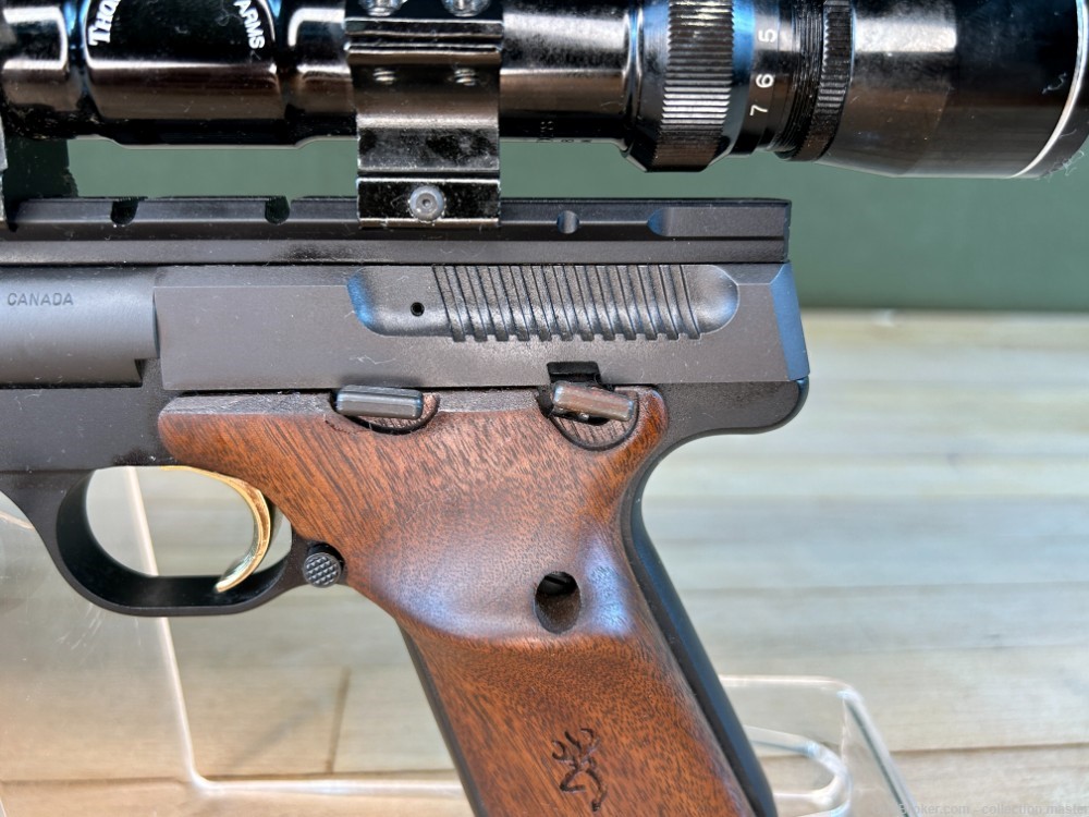 Browning Buck Mark Semi Auto Pistol .22 LR 10" Brl Used W/ Scope & 1 Mag -img-8
