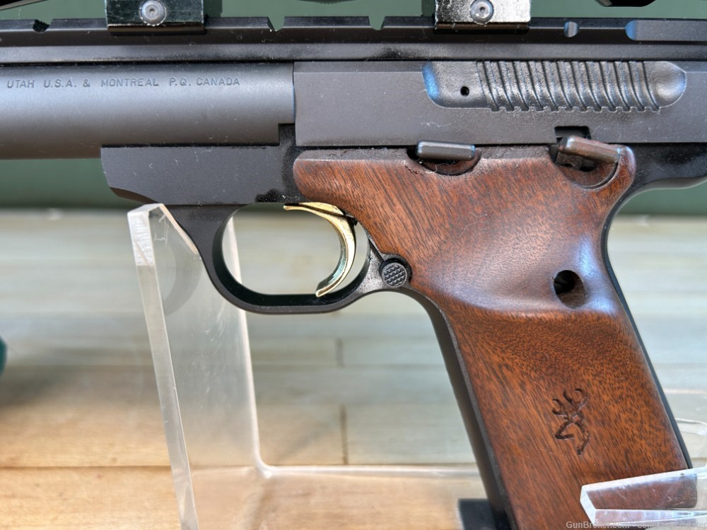 Browning Buck Mark Semi Auto Pistol .22 LR 10" Brl Used W/ Scope & 1 Mag -img-9