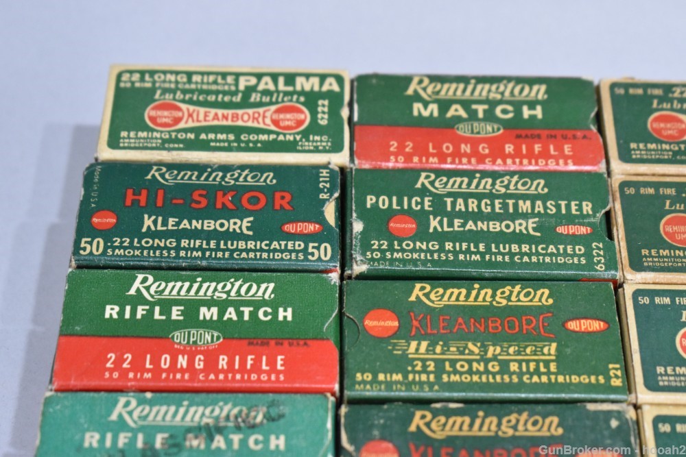 Enormous Lot 137 Boxes 4910 Rds Vintage Remington 22 LR PLEASE READ-img-1