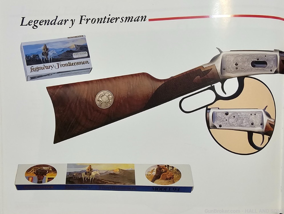 Winchester 94 * LEGENDARY FRONTIERSMEN * 38-55 * BORN 1979 IN ORIGINAL BOX -img-53