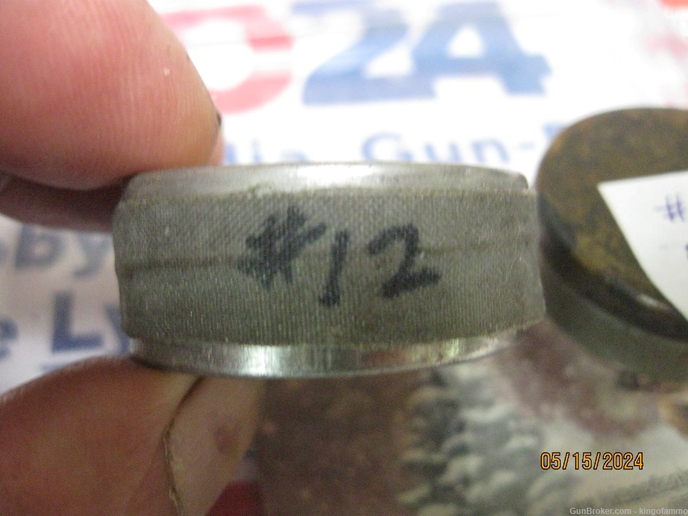 Scarce Tins of # 12, size 56, G12F percussion caps, 100  per tin U pick one-img-1