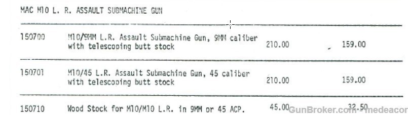 MAC M10 L.R. ASSAULT SUBMACHINE GUN - rare-img-10