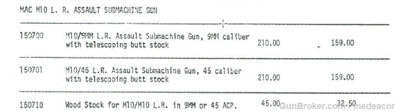 MAC M10 L.R. ASSAULT SUBMACHINE GUN - rare-img-13