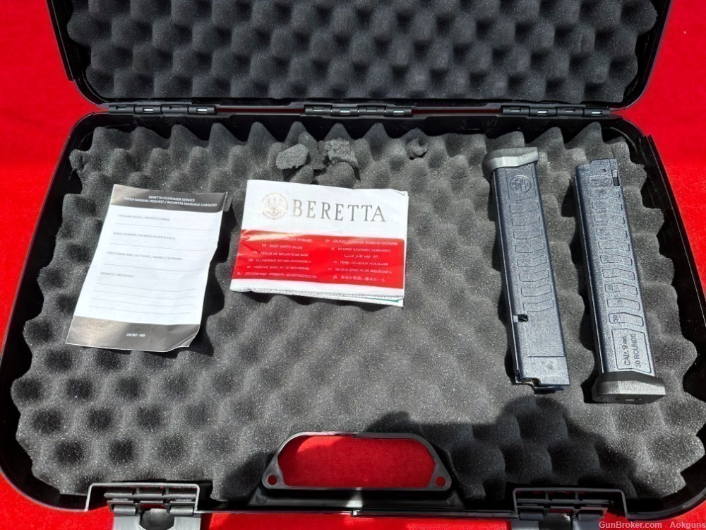 Beretta PMXs 9mm 6.9" BBL Semi-Auto Blowback Case 2-30RND Mags NEW IN BOX-img-20