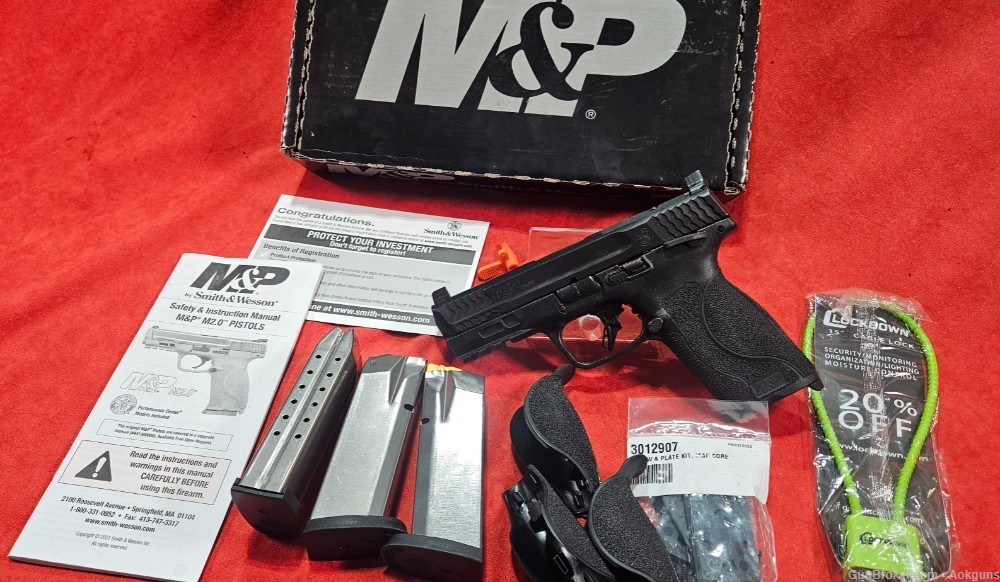 SMITH & WESSON M&P 2.0 10 MM, OR, 4” BBL BLK PERFECT COND. BOX-img-0