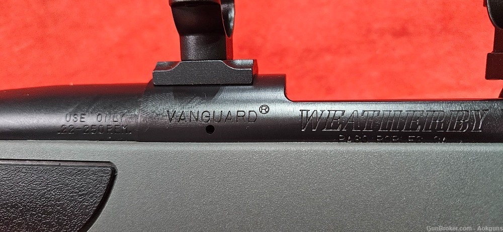 WEATHERBY VANGUARD .22-250 REM 23” BBL. GREY, EXC. COND.-img-10
