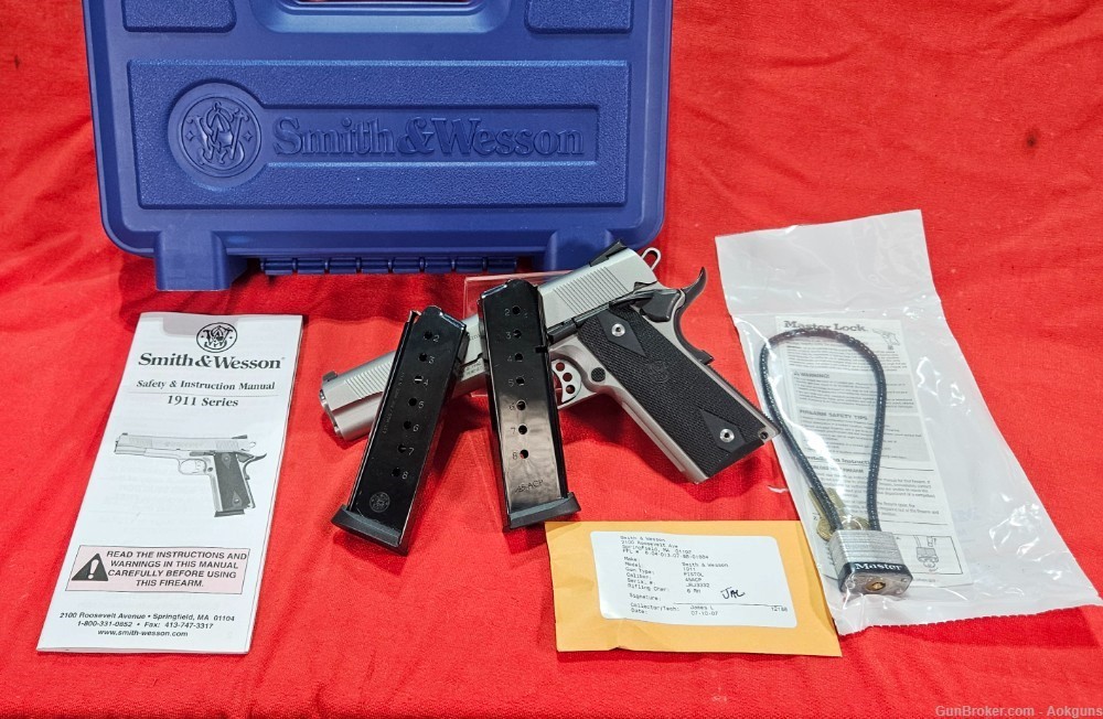 SMITH & WESSON 1911 .45 ACP 5” BBL SS EXCELLENT COND. DON'T MISS OUT-img-0
