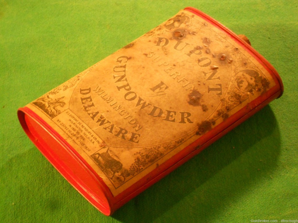 Vintage Dupont Powder Can, Gunpowder Can-img-0
