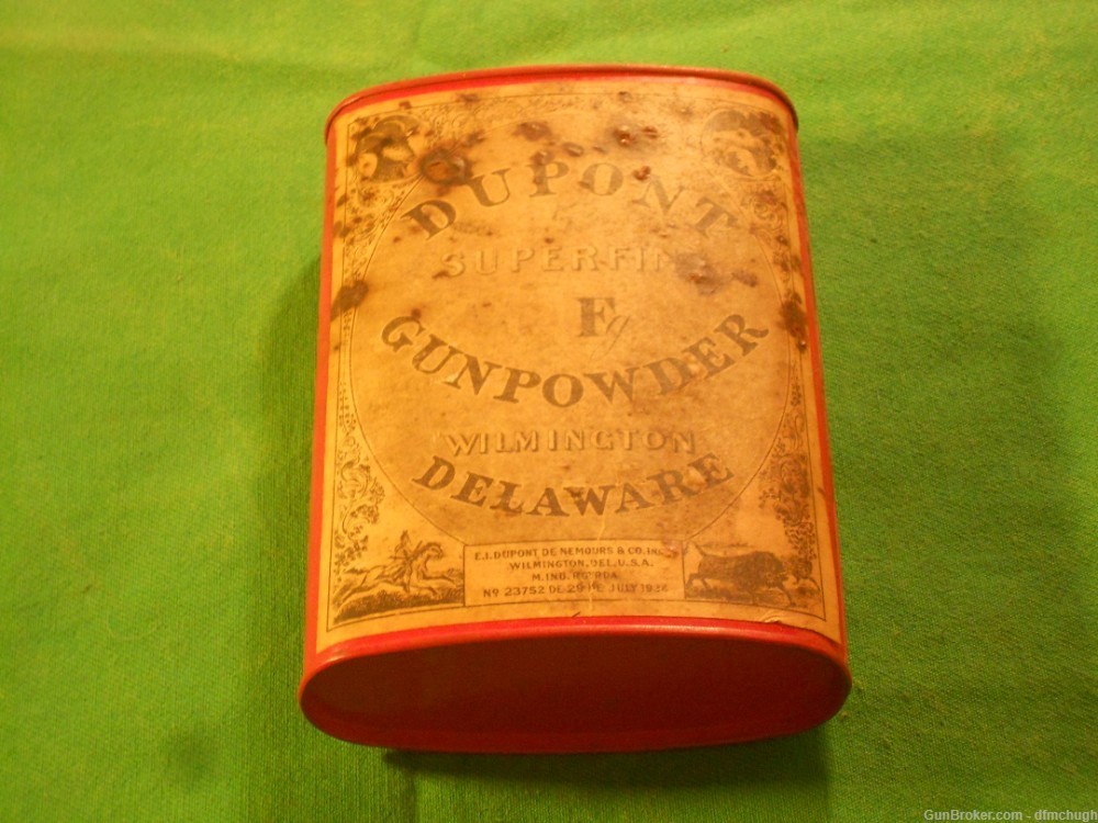 Vintage Dupont Powder Can, Gunpowder Can-img-4