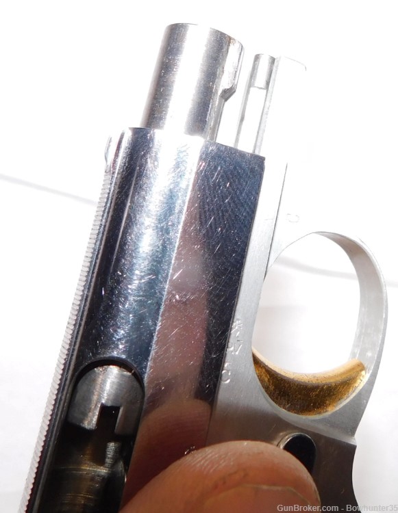 Baby Browning 25 ACP 6.35 Nickel Belgium 1960 Factory Box Pocket Gun-img-22