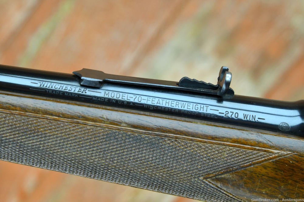 EXC. Pre-64 Winchester Model 70 - .270 - *FEATHERWEIGHT*-img-11