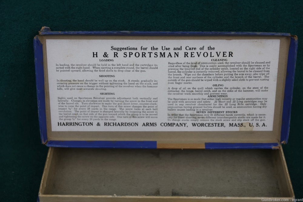 B3467 Harrington and Richardson H&R 999 Sportsman in box 22-img-10